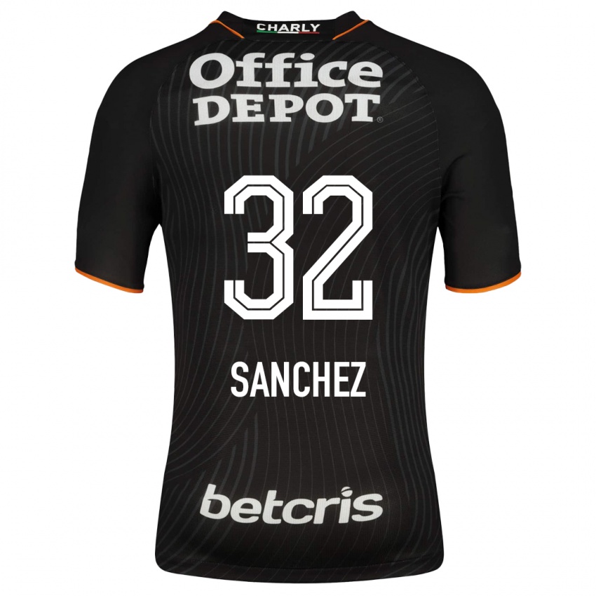 Hombre Camiseta Luis Sanchez #32 Negro 2ª Equipación 2023/24 La Camisa Argentina