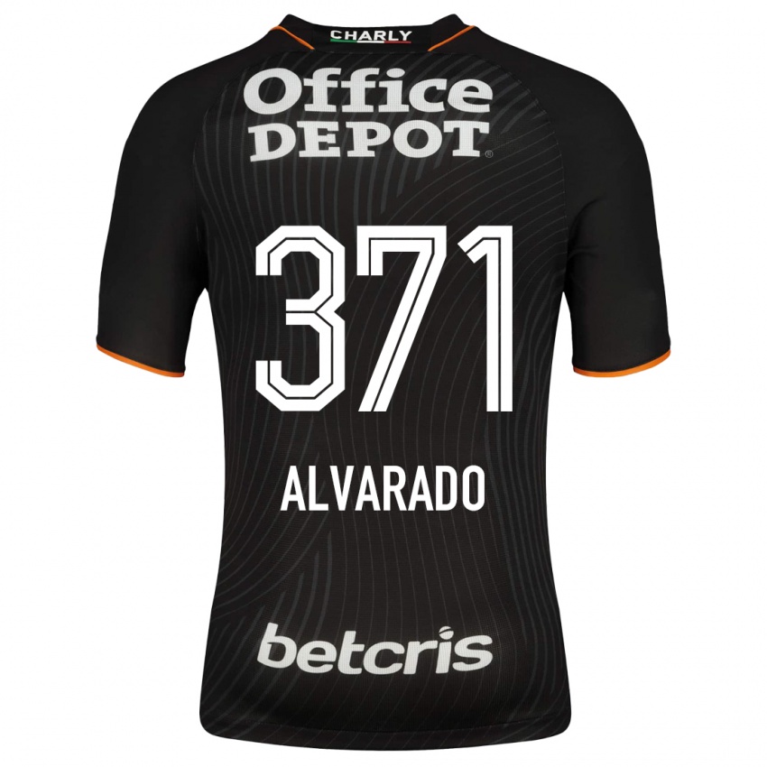 Hombre Camiseta Brandon Alvarado #371 Negro 2ª Equipación 2023/24 La Camisa Argentina