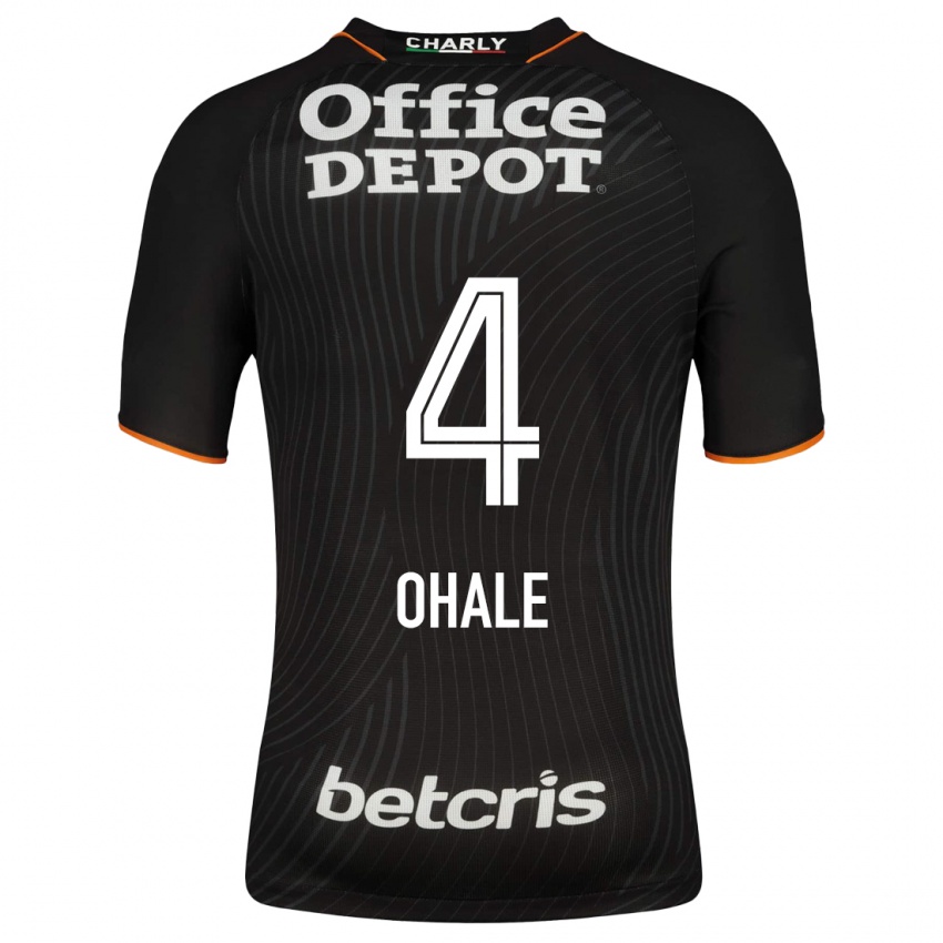 Hombre Camiseta Osinachi Ohale #4 Negro 2ª Equipación 2023/24 La Camisa Argentina