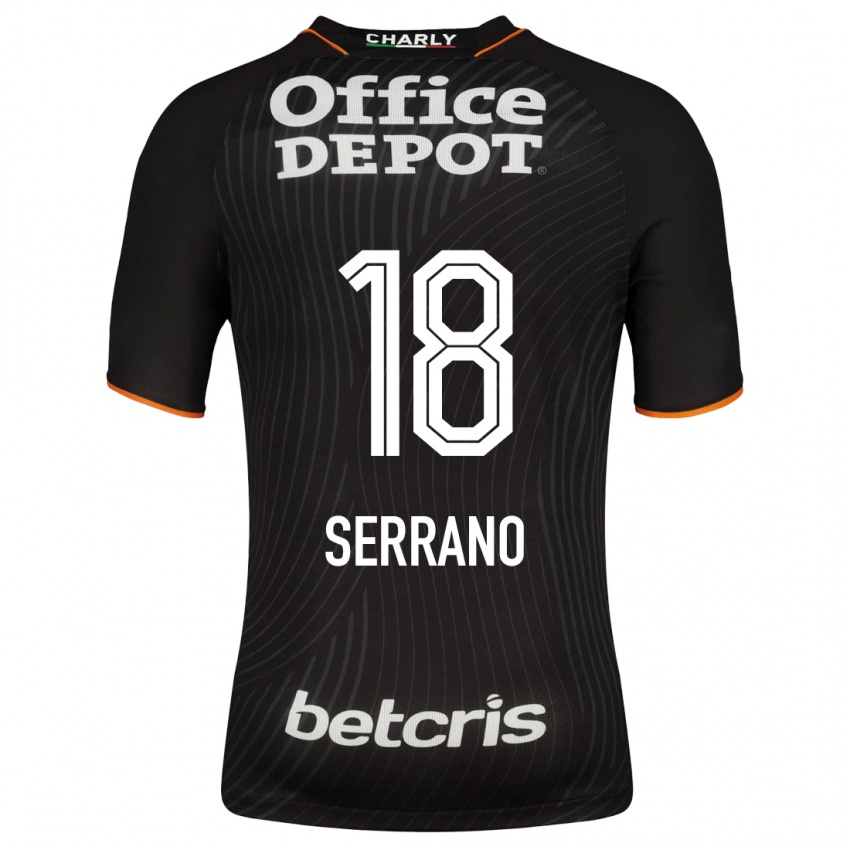 Hombre Camiseta Blanky Serrano #18 Negro 2ª Equipación 2023/24 La Camisa Argentina