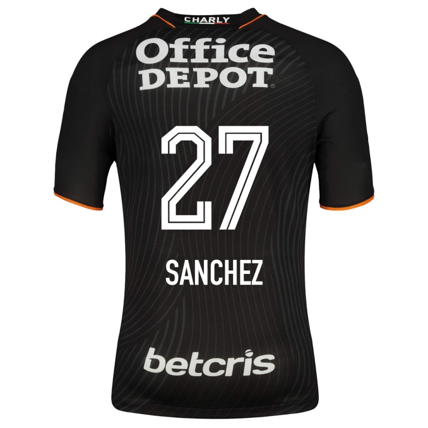 Hombre Camiseta Ella Sanchez #27 Negro 2ª Equipación 2023/24 La Camisa Argentina
