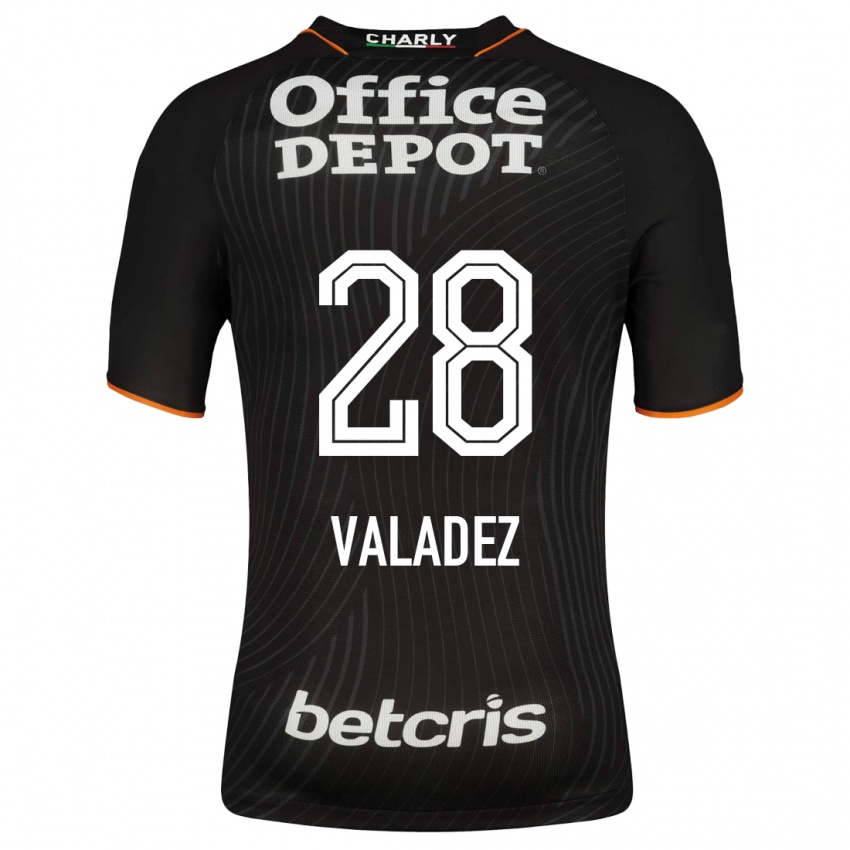 Hombre Camiseta Julia Valadez #28 Negro 2ª Equipación 2023/24 La Camisa Argentina
