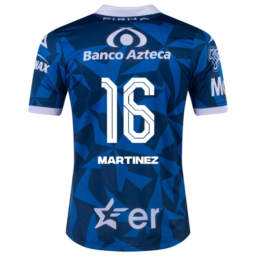 Hombre Camiseta Dulce Martínez #16 Azul 2ª Equipación 2023/24 La Camisa Argentina
