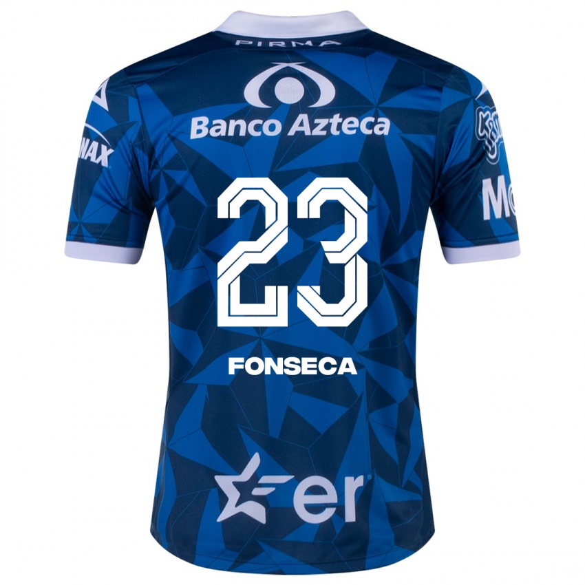 Hombre Camiseta Camila Fonseca #23 Azul 2ª Equipación 2023/24 La Camisa Argentina
