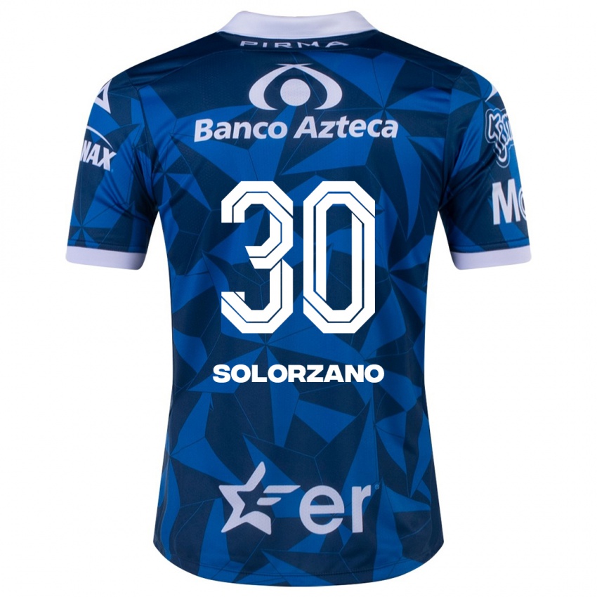 Hombre Camiseta Aisha Solórzano #30 Azul 2ª Equipación 2023/24 La Camisa Argentina