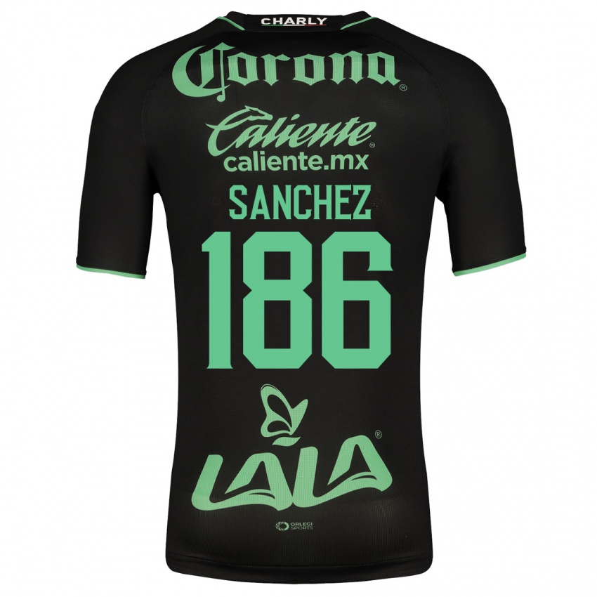 Hombre Camiseta David Sánchez #186 Negro 2ª Equipación 2023/24 La Camisa Argentina