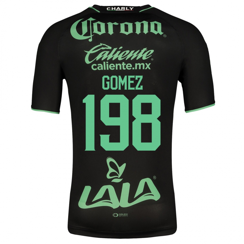 Hombre Camiseta Isaác Gómez #198 Negro 2ª Equipación 2023/24 La Camisa Argentina