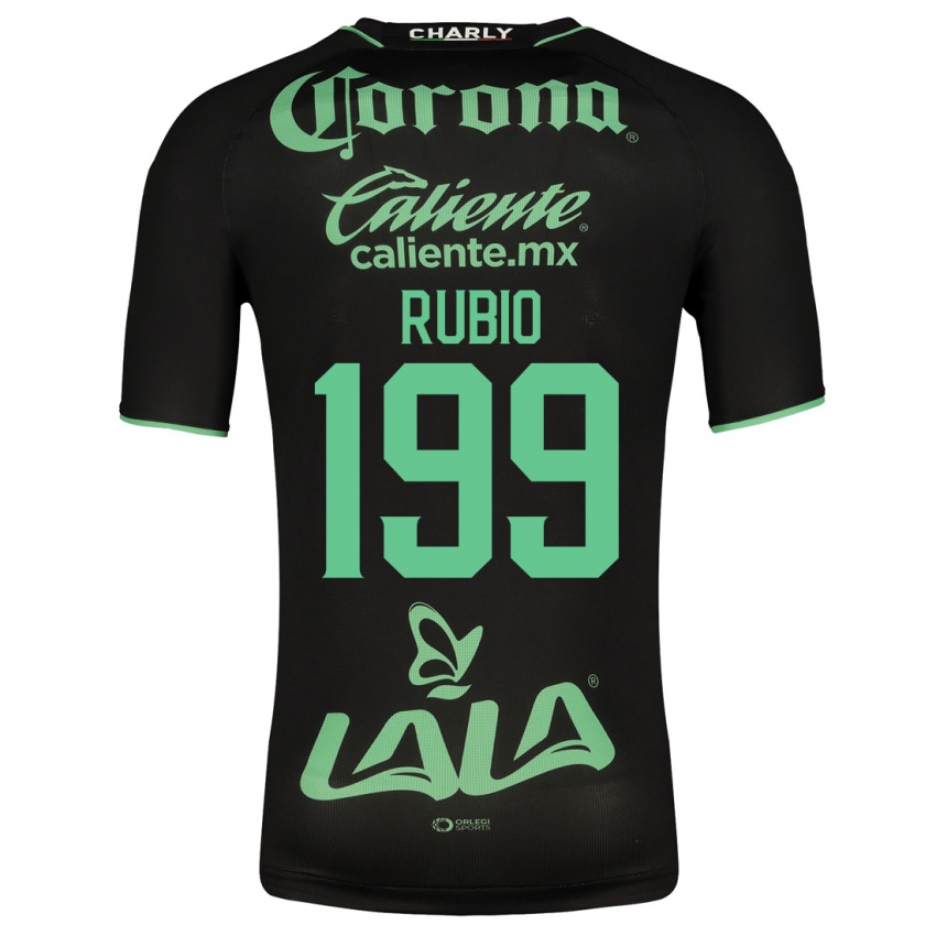 Hombre Camiseta Ronaldo Rubio #199 Negro 2ª Equipación 2023/24 La Camisa Argentina