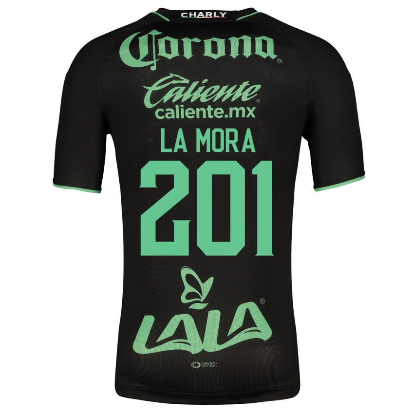 Hombre Camiseta Luis De La Mora #201 Negro 2ª Equipación 2023/24 La Camisa Argentina