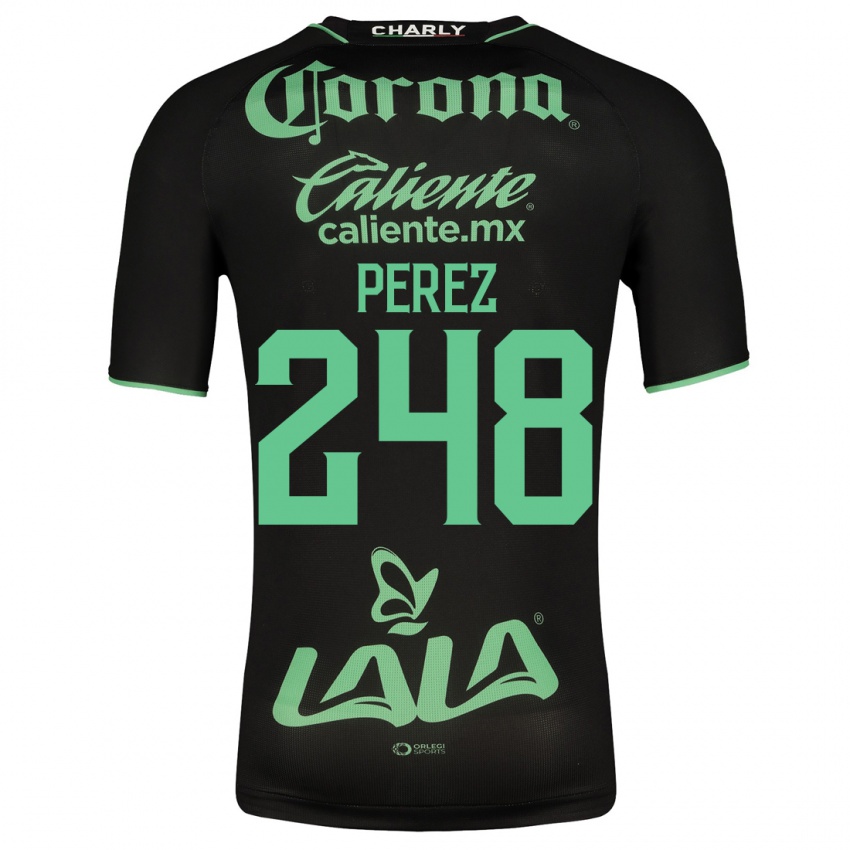 Hombre Camiseta Jonathan Pérez #248 Negro 2ª Equipación 2023/24 La Camisa Argentina