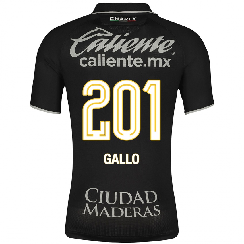 Hombre Camiseta Andrés Gallo #201 Negro 2ª Equipación 2023/24 La Camisa Argentina