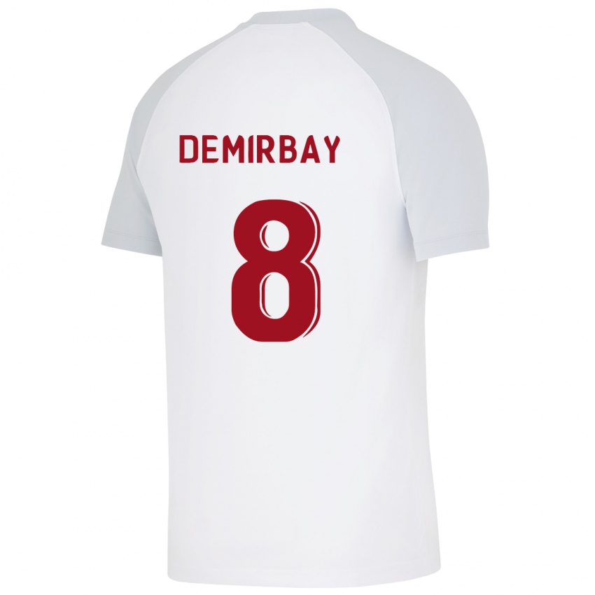 Hombre Camiseta Kerem Demirbay #8 Blanco 2ª Equipación 2023/24 La Camisa Argentina