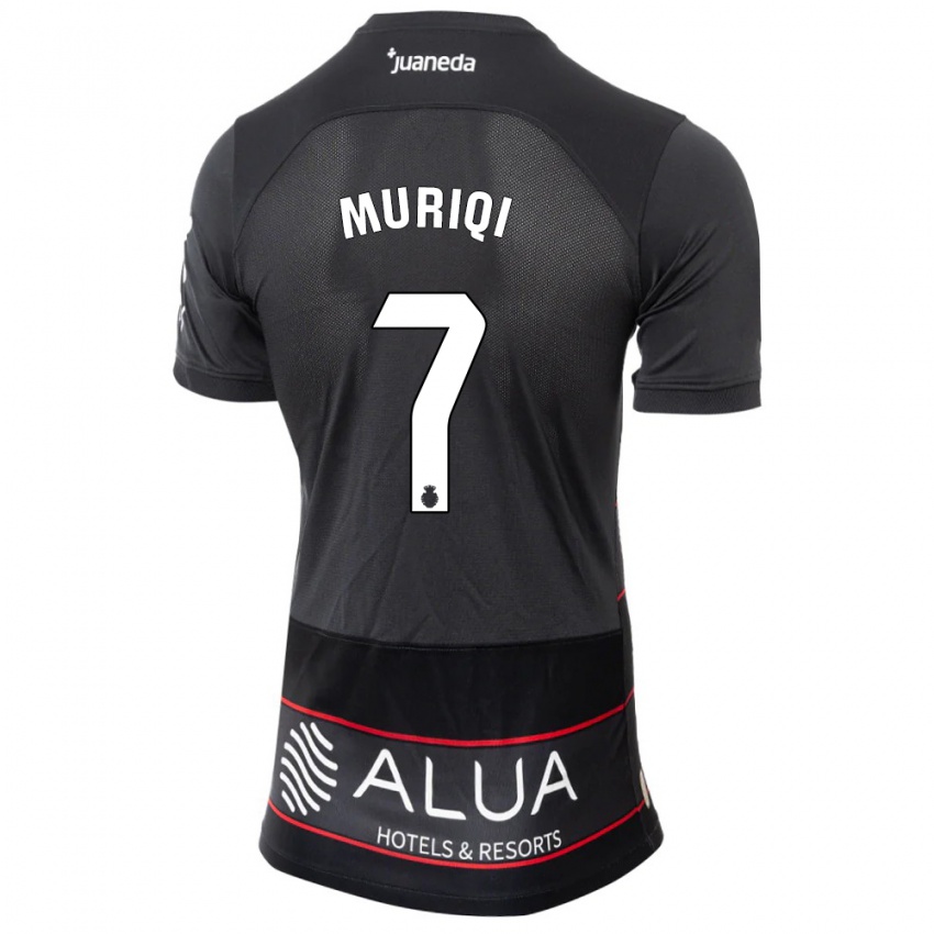 Hombre Camiseta Vedat Muriqi #7 Negro 2ª Equipación 2023/24 La Camisa Argentina