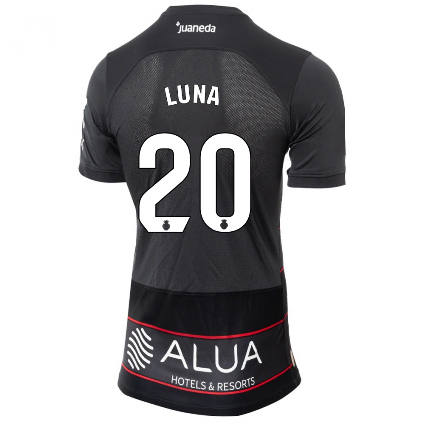 Hombre Camiseta Daniel Luna #20 Negro 2ª Equipación 2023/24 La Camisa Argentina