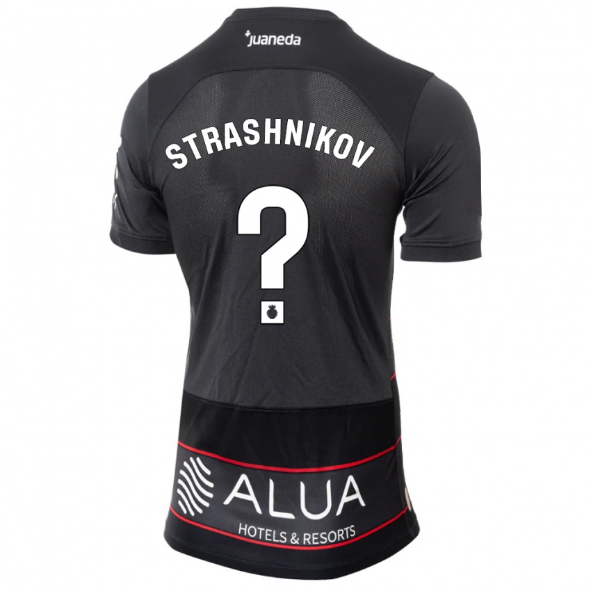 Hombre Camiseta Nikolay Strashnikov #0 Negro 2ª Equipación 2023/24 La Camisa Argentina
