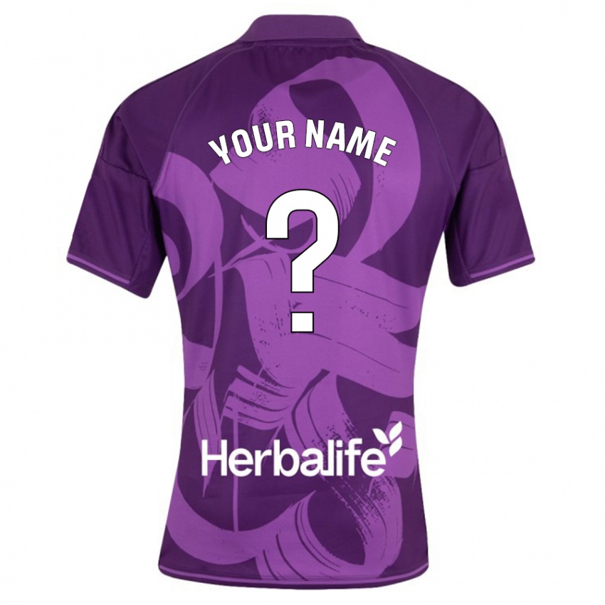 Hombre Camiseta Su Nombre #0 Violeta 2ª Equipación 2023/24 La Camisa Argentina