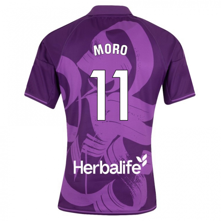 Hombre Camiseta Raul Moro #11 Violeta 2ª Equipación 2023/24 La Camisa Argentina