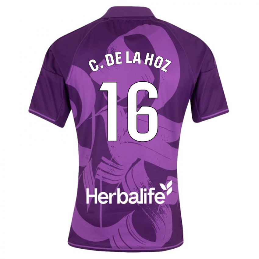 Hombre Camiseta César De La Hoz #16 Violeta 2ª Equipación 2023/24 La Camisa Argentina