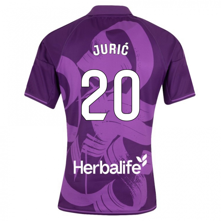 Hombre Camiseta Stanko Juric #20 Violeta 2ª Equipación 2023/24 La Camisa Argentina