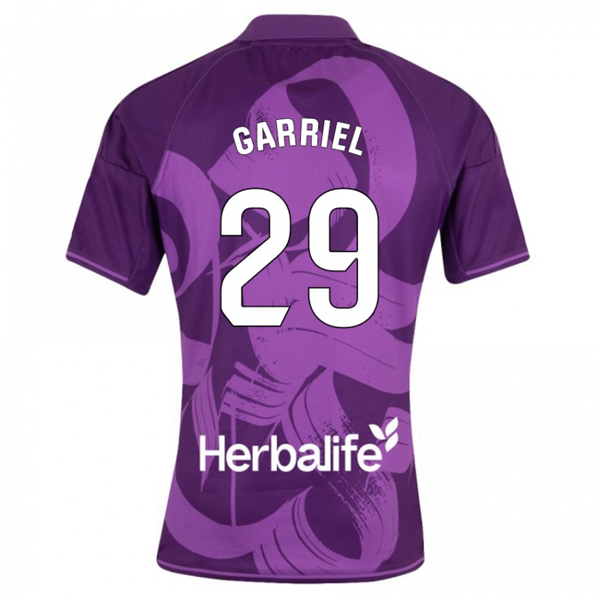 Hombre Camiseta Iván Garriel #29 Violeta 2ª Equipación 2023/24 La Camisa Argentina