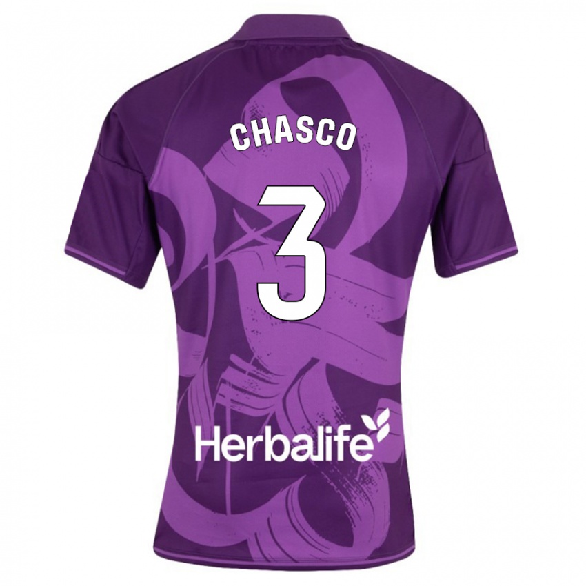 Hombre Camiseta Raúl Chasco #3 Violeta 2ª Equipación 2023/24 La Camisa Argentina