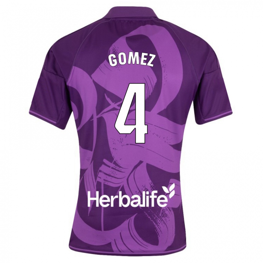 Hombre Camiseta Adrián Gómez #4 Violeta 2ª Equipación 2023/24 La Camisa Argentina