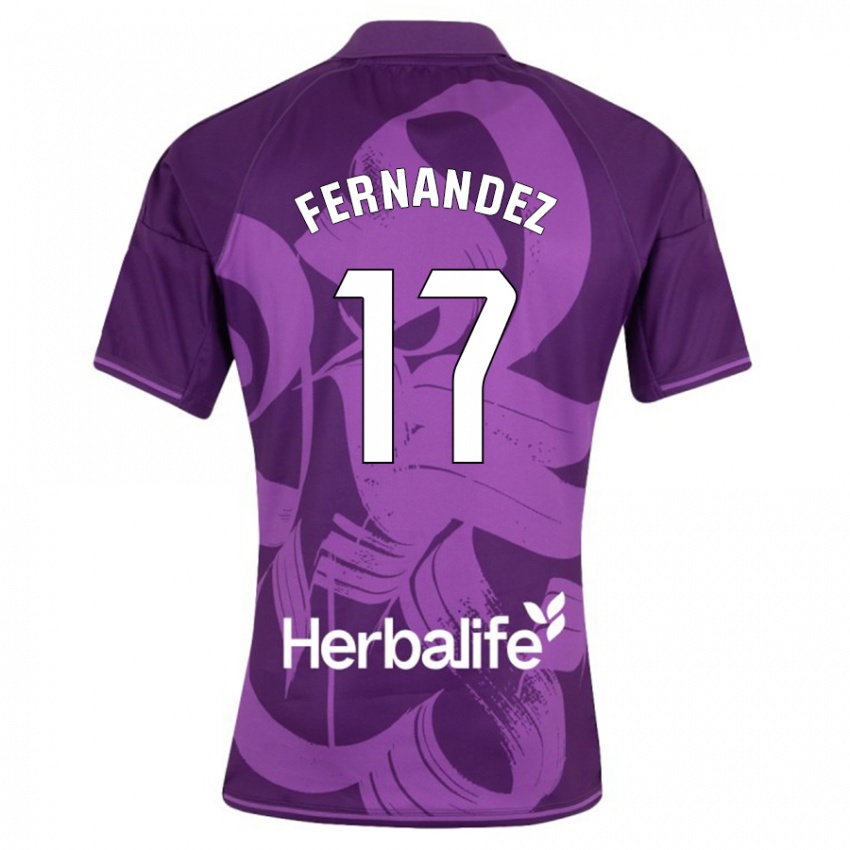 Hombre Camiseta Dani Fernández #17 Violeta 2ª Equipación 2023/24 La Camisa Argentina