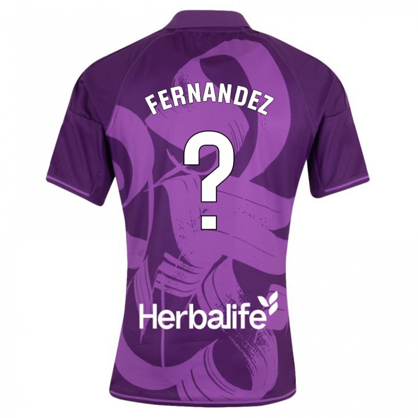 Hombre Camiseta Samu Fernández #0 Violeta 2ª Equipación 2023/24 La Camisa Argentina