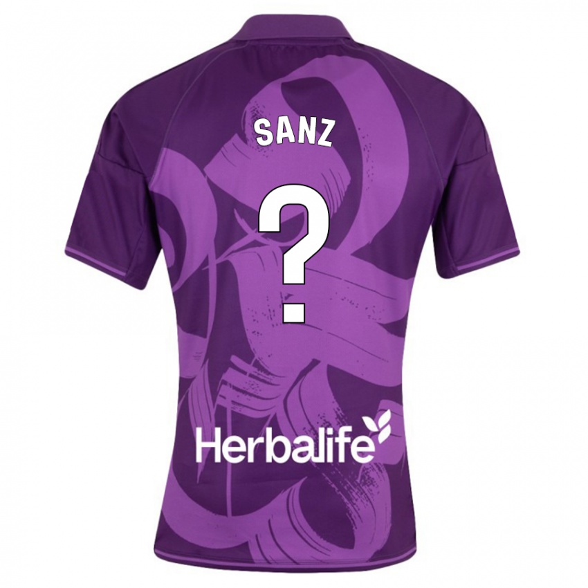 Hombre Camiseta David Sanz #0 Violeta 2ª Equipación 2023/24 La Camisa Argentina