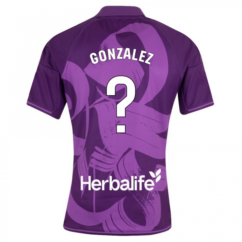 Hombre Camiseta Santi González #0 Violeta 2ª Equipación 2023/24 La Camisa Argentina