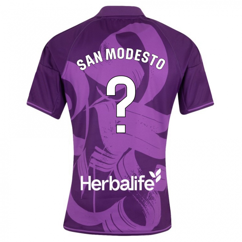 Hombre Camiseta Hugo San Modesto #0 Violeta 2ª Equipación 2023/24 La Camisa Argentina