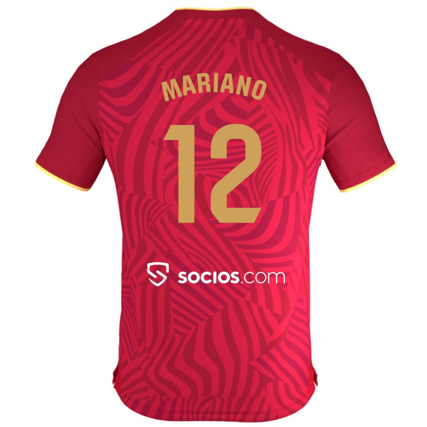 Hombre Camiseta Mariano Diaz #12 Rojo 2ª Equipación 2023/24 La Camisa Argentina