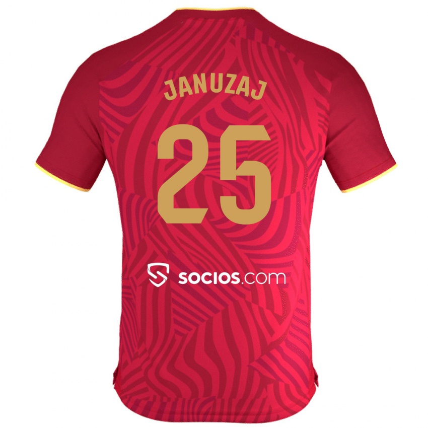Hombre Camiseta Adnan Januzaj #25 Rojo 2ª Equipación 2023/24 La Camisa Argentina