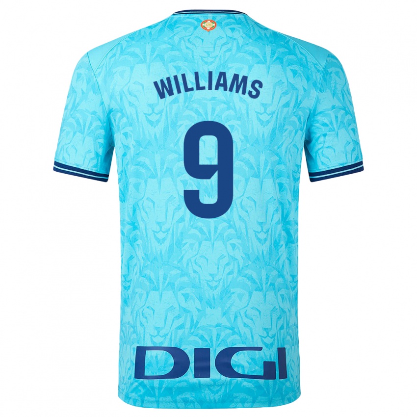 Hombre Camiseta Inaki Williams #9 Cielo Azul 2ª Equipación 2023/24 La Camisa Argentina