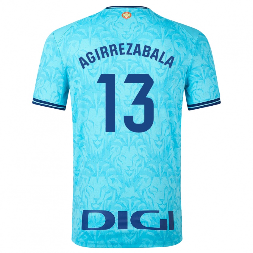 Hombre Camiseta Julen Agirrezabala #13 Cielo Azul 2ª Equipación 2023/24 La Camisa Argentina