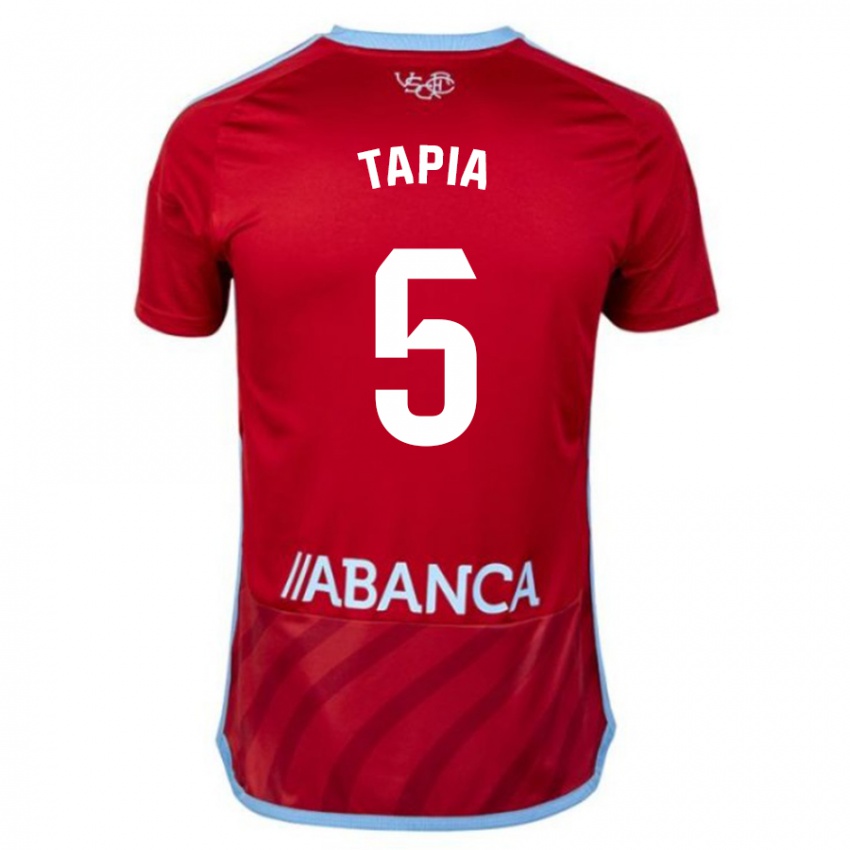 Hombre Camiseta Renato Tapia #5 Rojo 2ª Equipación 2023/24 La Camisa Argentina