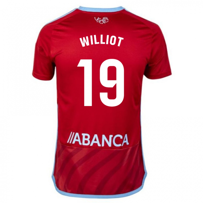 Hombre Camiseta Williot Swedberg #19 Rojo 2ª Equipación 2023/24 La Camisa Argentina