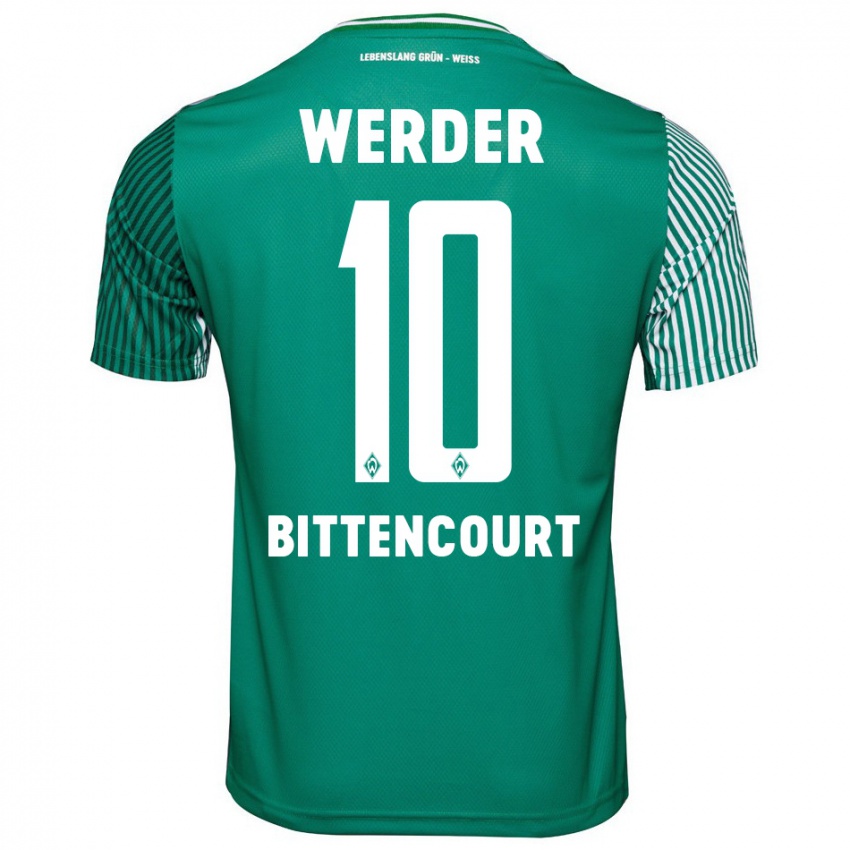 Mujer Camiseta Leonardo Bittencourt #10 Verde 1ª Equipación 2023/24 La Camisa Argentina