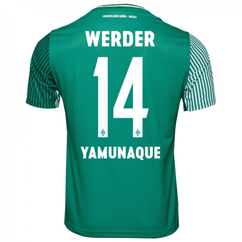 Mujer Camiseta Rafael Pascual Ramirez Yamunaque #14 Verde 1ª Equipación 2023/24 La Camisa Argentina