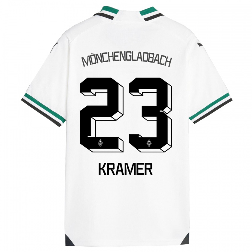 Mujer Camiseta Christoph Kramer #23 Blanco Verde 1ª Equipación 2023/24 La Camisa Argentina
