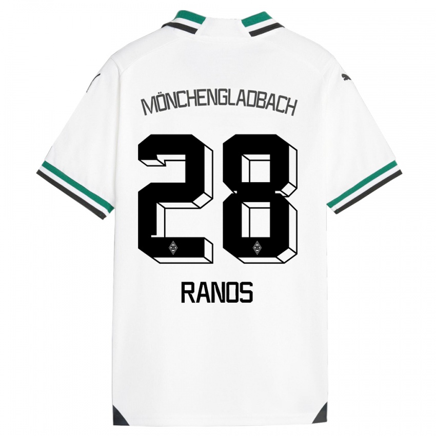 Mujer Camiseta Grant-Leon Ranos #28 Blanco Verde 1ª Equipación 2023/24 La Camisa Argentina
