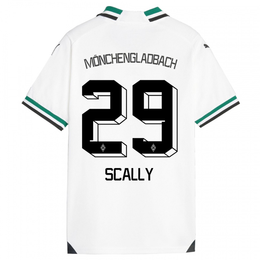 Mujer Camiseta Joe Scally #29 Blanco Verde 1ª Equipación 2023/24 La Camisa Argentina