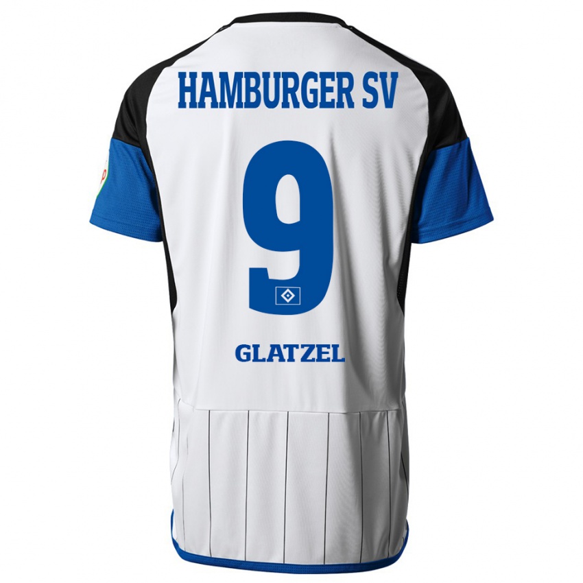 Mujer Camiseta Robert Glatzel #9 Blanco 1ª Equipación 2023/24 La Camisa Argentina