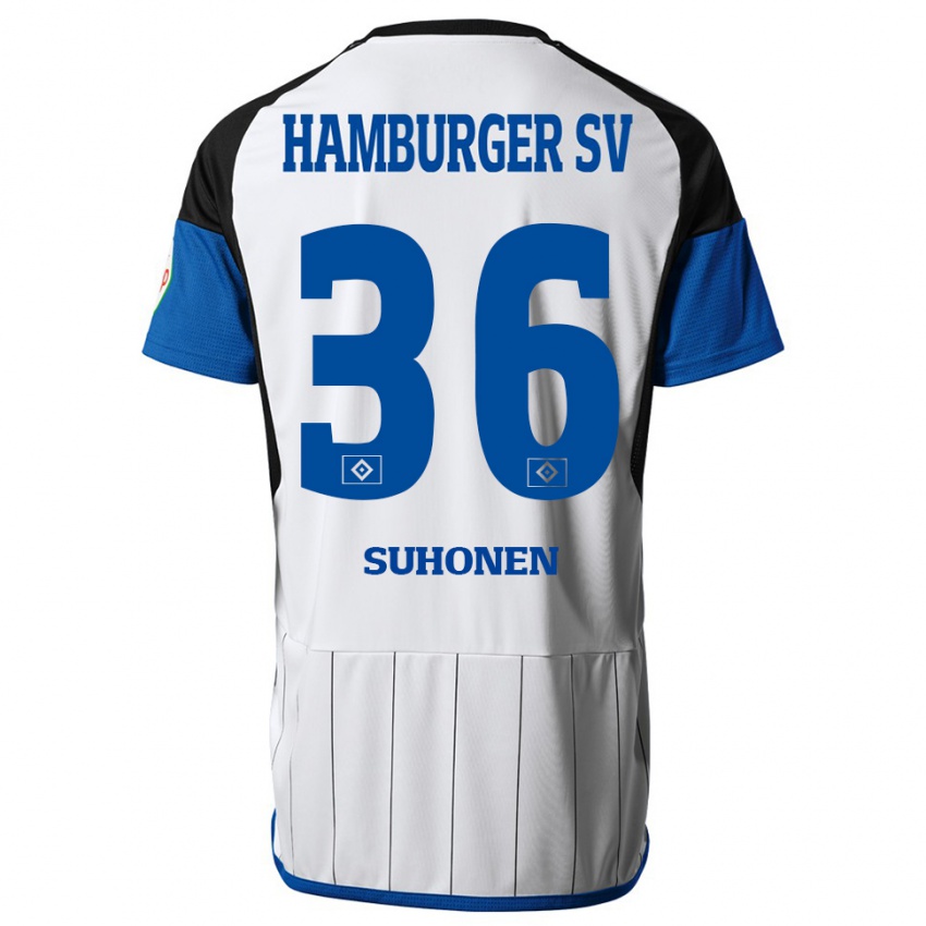 Mujer Camiseta Anssi Suhonen #36 Blanco 1ª Equipación 2023/24 La Camisa Argentina