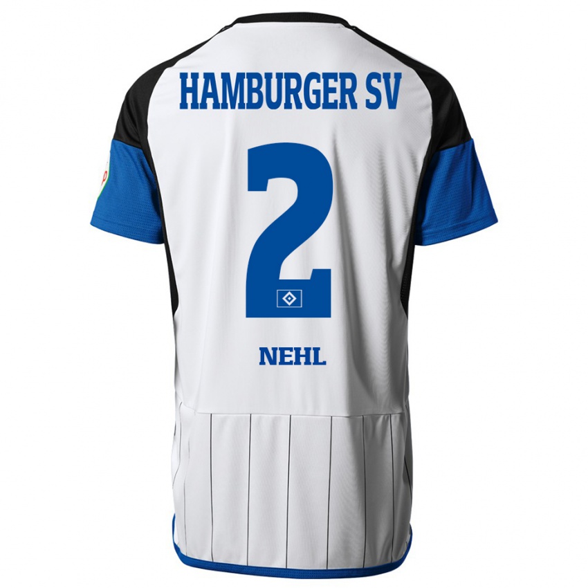 Mujer Camiseta Julius Nehl #2 Blanco 1ª Equipación 2023/24 La Camisa Argentina