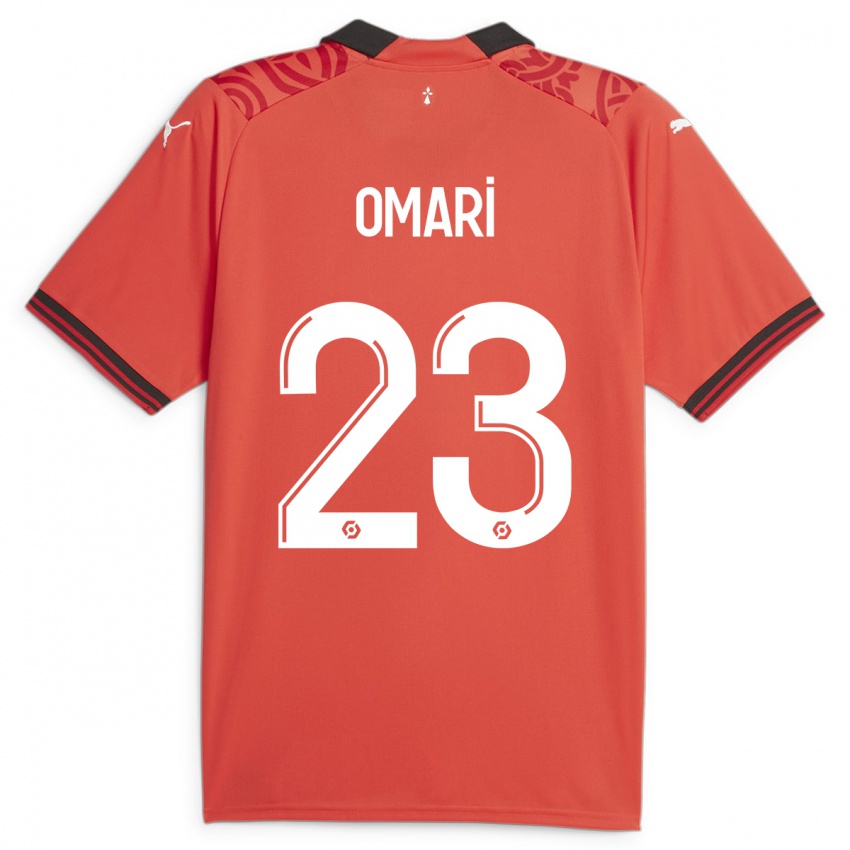 Mujer Camiseta Warmed Omari #23 Rojo 1ª Equipación 2023/24 La Camisa Argentina