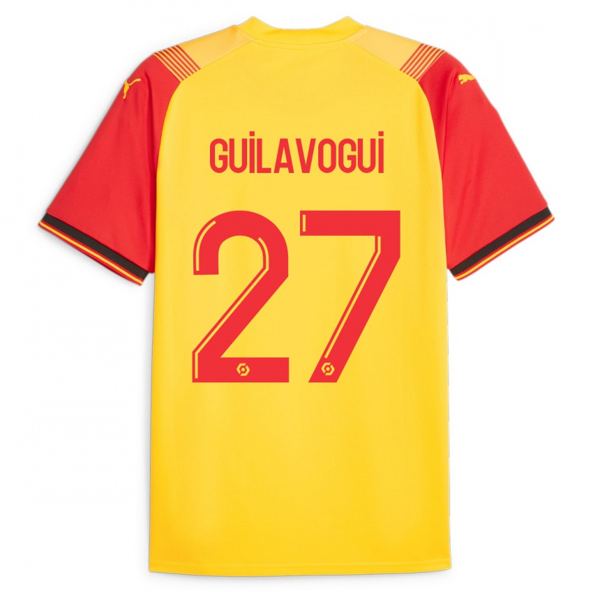 Mujer Camiseta Morgan Guilavogui #27 Amarillo 1ª Equipación 2023/24 La Camisa Argentina