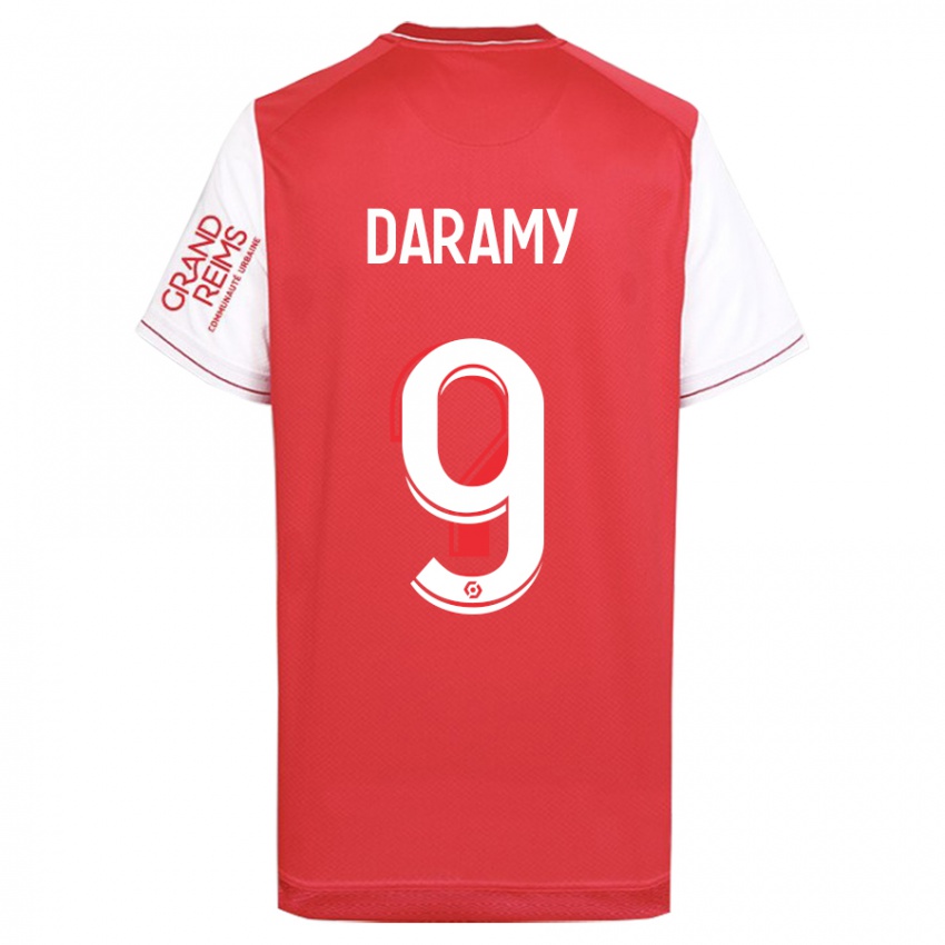 Mujer Camiseta Mohamed Daramy #9 Rojo 1ª Equipación 2023/24 La Camisa Argentina