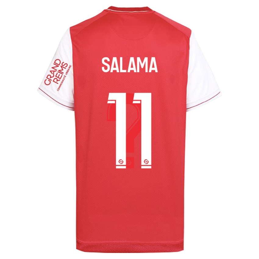 Mujer Camiseta Amine Salama #11 Rojo 1ª Equipación 2023/24 La Camisa Argentina