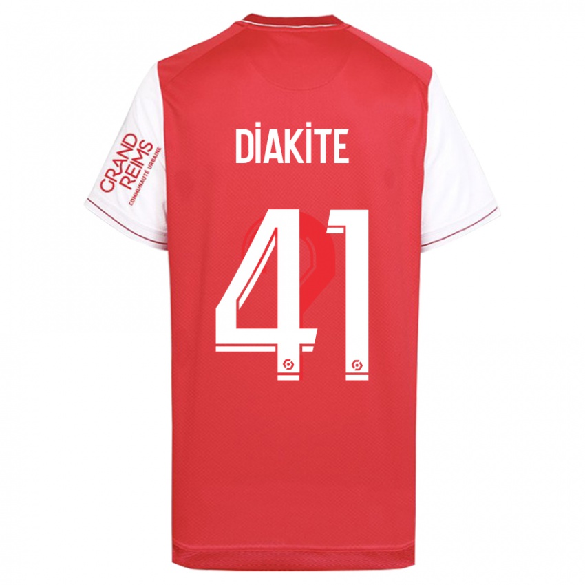 Mujer Camiseta Ibrahim Diakité #41 Rojo 1ª Equipación 2023/24 La Camisa Argentina